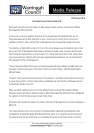 Manly Dam Reserve media release