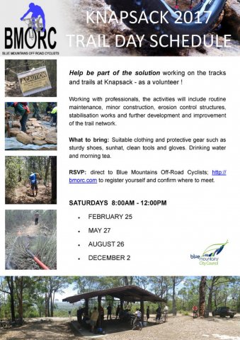 2017 - Knapsack Trail Day Schedule