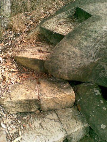 Sandstone steps (Bantry Bay)