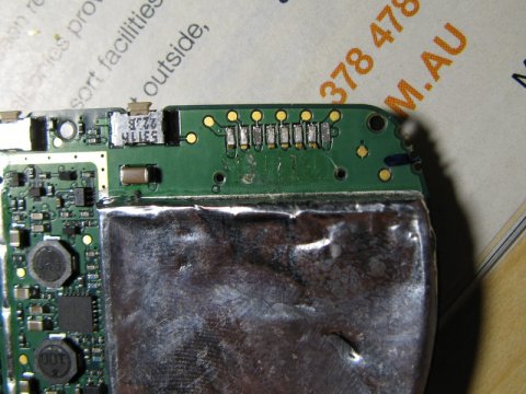 Garmin Edge Circuit Board - Connector removed
