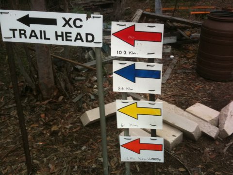 Awaba XC Trail Head Now With Colour-coded Trail Guide