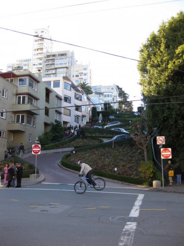 Loz, Stoppie on Lombard, San Francisco's Steepest Street