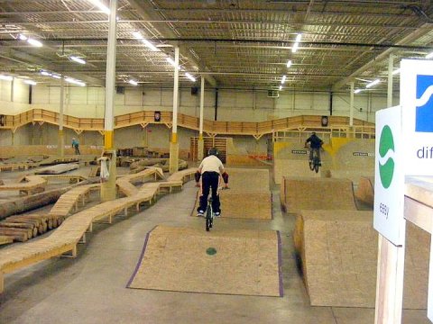 Canada Indoor Bike Park Jumps